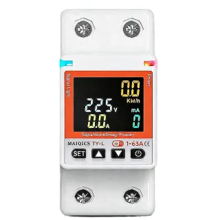 MAIQCS TY-L Smart WiFi Circuit Breaker 1-63A Adjustable Remote Control Over Under Voltage Leakage Protection Energy Moni