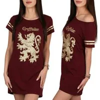 Harry Potter Nachthemd Harry Potter Damen-Nachthemd Gryffindor aus Baumwolle