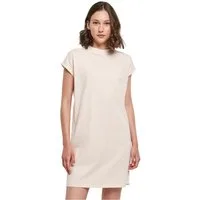 urbandreamz Jerseykleid Damen Kleid überschnittene Schultern Jersey Turn Up Ärmel