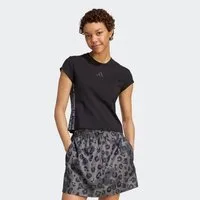 adidas Sportswear T-Shirt ANIMAL PRINT 3-STRIPES sportlicher Schnitt, kurze Ärmel, mit Leopardenprint
