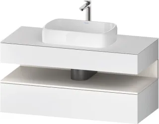 Duravit Qatego Konsolenwaschtischunterbau wandhängend Weiß Matt 1200x550x600 mm - QA4732084180010 QA4732084180010