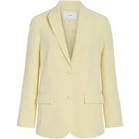 Vila Blusenblazer VIBLUME L/S BLAZER Pastel Yellow