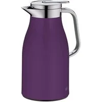 Alfi Isolierkanne SKYLINE, mit Hartglaseinsatz und ergonomischem Griff, 1 l, (1-St), 12h heiß & 24h kalt, Drehverschluss mit bequemem Druckknopf