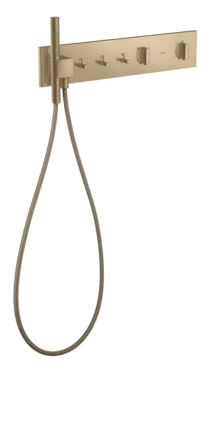 Hansgrohe Thermostatmodul 540/110 Axor ShowerComposition 3 Verbraucher, brushed bronze, 12572140 12572140