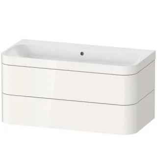 Duravit Happy D.2 Plus c-bonded Set wandhängend Weiß Hochglanz 975x490x480 mm - HP4638N2222 HP4638N2222