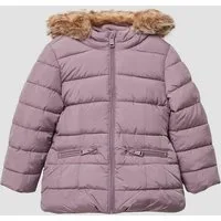 s.Oliver Winterjacke Outdoor-Jacke Steppjacke mit Kapuze und Fleece-Futter