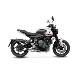 LeoVince Sport Auspuff Komplettanlage LV ONE Edelstahl Triumph Trident 660 Bj.2021-2024 EURO-5 +Kat