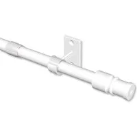 INTERDECO Caféhausstange Sora, Ø 12 mm, 1-läufig, Weiss, ausziehbar