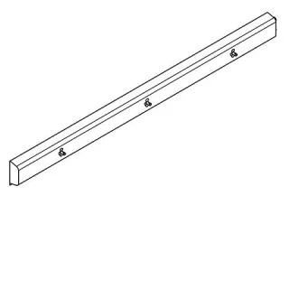 KWC Aquarotter Armatureneinheit, Edst., W.-Mont., 3 Waschplätze, 2100 mm, Wasser rechts, 2030071605 2030071605