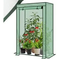 Sekey Foliengewächshaus Tomatengewächshaus Tomatenhaus Foliengewächshaus 50 x 100 x 150 cm, Gartenhaus Frühbeet Tomatenhaus Gemüse Treibhaus mit PE Gitterfolie