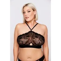 Ulla Popken Soft-BH Bralette ohne Softschalen Muschelspitze