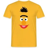 Spreadshirt T-Shirt Sesamstraße Bert Kostüm Gesicht Männer T-Shirt (1-tlg)