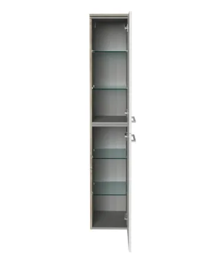 Fackelmann B.style Hochschrank re 300x1620x318 NaOA/weiß 2T, 84468 84468