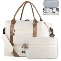 TANTOMI Reisetasche Erweiterbares Reisetasche mit Schuhfach & Kulturbeutel (46x23x32 Handgepäck), Nassfach, Wasserdicht Travel Bag Fitnesstasche Trainingstasche