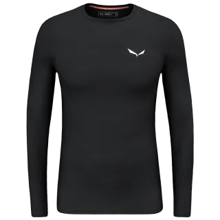 SALEWA - Cristallo Warm Alpine Merino Responsive Langarm Baselayer Herren - Schwarz (Gr.54)