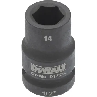 DEWALT EXTREME IMPACT Steckschlüssel 1/2 kurz schlagfest - DT7532-QZ
