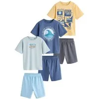 Next Pyjama Kurzer Schlafanzug im 3er-Pack (6 tlg)