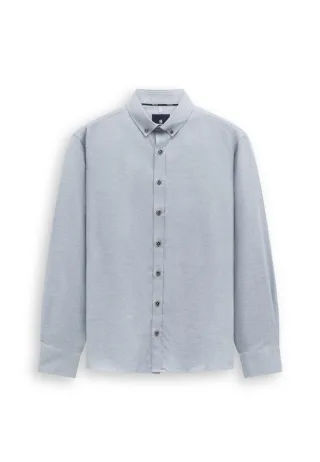 State of Art - Langarmhemd Regular Fit blau - Gr. - M
