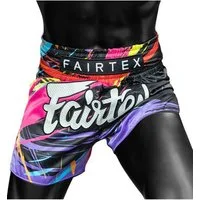 Fairtex Shorts Muay Thaiboxhose World Music Black (1-tlg) Fairtex World Musik Muay Thai Shorts – Urbaner Look & Fighter-Power