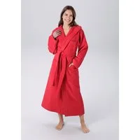 KangaROOS Unisex-Bademantel Cassidy, für Damen & Herren, Standardlänge & Überlänge, Langform, Walkfrottee, Kapuze, Gürtel, mit Taschen, Männer und Frauen, Baumwolle, Reise, Hotel, Sauna, S-3XL