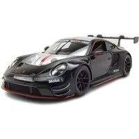 Bburago Modellauto Porsche 911 (992) GT3 R 2023 schwarz, Maßstab 1:24
