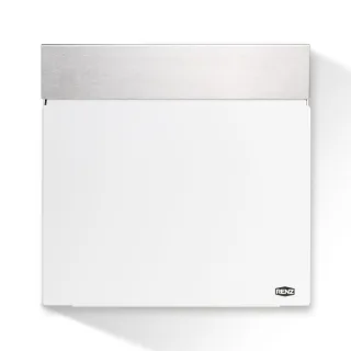 Briefkasten weiß, RENZ Cloud, Weiß, 375 x 367 x 102 mm, Wandmontage, verzinkter Stahl