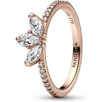 Pandora Silberring für Funkelndes Herbarium Roségoldfarben