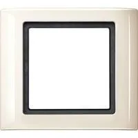 Rahmen einfach weiß, Typ 400144, Kunststoff, Schutzart IP44, glänzend, mit Montagerahmen weiß (glänzend), Retail