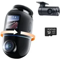 70mai 4K Omni X800 Dashcam Auto (128 GB), 360° Grad Dashcam (4K Ultra HD, WLAN (Wi-Fi), Sony Starvis 2 IMX678, Integriertes GPS & ADAS, Super Nachtsicht, f/1.7, App &  -Sprachsteuerung)