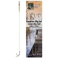 Zite Karpfenhaken Rig-Haken Gr. 2-8 Fertig Gebunden & Sofort Einsatzbereit für Haar-Rig, (im 4er-Pack)