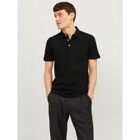Jack & Jones Poloshirt JJEPAULOS Poloshirt mit klassischem Kragen und figurbetonter Form Logostickerei, modisch, schmal, Baumwolle, Polokragen