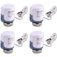 XERSEK Heizkörperthermostat 4x Stellmotor Fussbodenheizung 230v Thermischer Stellantrieb, (4 St) stromlos geschlossen NC M30x1,5 Thermot Stellmotor