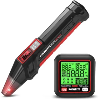 EU US DirectKAIWEETS KT301E Circuit Breaker Finder Kit Socket Tester With LCD Backlight RCD Test NCV Voltage Tester EU P