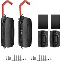 HOKO Fahrradwandhalterung für die Wand mit Hinterrad Halterung als Geschenk (Seitlich schwenkbar für eine platzsparende Aufbewahrung des Fahrrads. Belastbar bis 30 kg., 2-tlg., Fahrradwandhalterung, Montagematerial, Anleitung), Robuste Fahrradwandhal