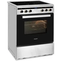 exquisit Induktions-Standherd EHI 60-3.1, Digitaler Timer, 65l Backofenvolumen, Induktionskochfeld