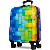 NOWI Trolley Hartschalenkoffer mit 4 Rollen, Zahlenschloss & Teleskopgriff – leicht