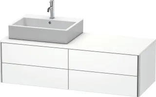 Duravit XSquare Konsolenwaschtischunterbau wandhängend Weiß Matt 1400x548x400 mm - XS4913L1818 XS4913L1818