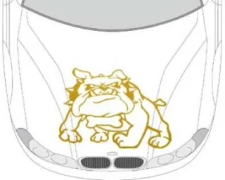 Autoaufkleber für die Motorhaube "Dog Aufkleber"
