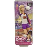 Barbie Stehpuppe Barbie Made to Move - Volleyballspielerin-Puppe mit Trikot und Ball -