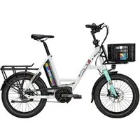 i:SY E-Bike i:SY POP ART E5 ZR F 545 Wh weiß 2025, 5 Gang, Nabenschaltung, Bosch Performance Line smart System, 545 Wh