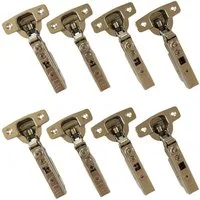NELI Möbelbeschlag Scharniere mit Softclose (neu) passend für METOD (IKEA) (8 St., Alle Sets inklusive Befestigungsmaterial), alle Scharniere mit Softclose, passend für METOD (IKEA)