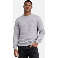 U.S. Polo Assn. Sweatshirt USGennet – Herren Pullover mit Rundhalsausschnitt Klassischer Rundhals, dezente Logo-Stickerei, bequeme Passform