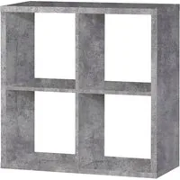 FORTE Standregal Mauro, Fachgröße 33x33cm, 4 Fächer