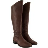 Ulla Popken Lederstiefel XL-Schaft Wechselfußbett Weit H Stiefel