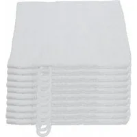 Julie Julsen Waschhandschuh 10-Waschhandschuh-Weiss-Waschhandschuh 15 x 21 cm, (10-St)
