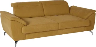 sit&more 2,5-Sitzer "Percy" 12 cm Fußhöhe, Sitztiefenverstellung, wahlweise Kopfteilverstellung