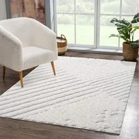 Carpet City Hochflor-Teppich FOCUS749, rechteckig, Höhe: 20 mm, Boho-Teppich, Hochtief-Muster/ 3D-Effekt, für Wohnzimmer, Schlafzimmer