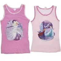 Disney Frozen Unterhemd Frozen Unterhemd / Shirt 2er Pack für Mädchen 100% Baumwolle