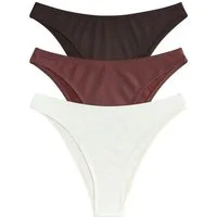 The Set Bikini-Hose The Set Bikinihosen mit hohem Beinschnitt, 3er-Set (3-St)
