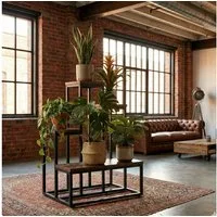 EDAXO Blumenständer Loft-Blumenständer ILO, 51 x 34 x 67 cm (Einzelartikel, Kein Set)